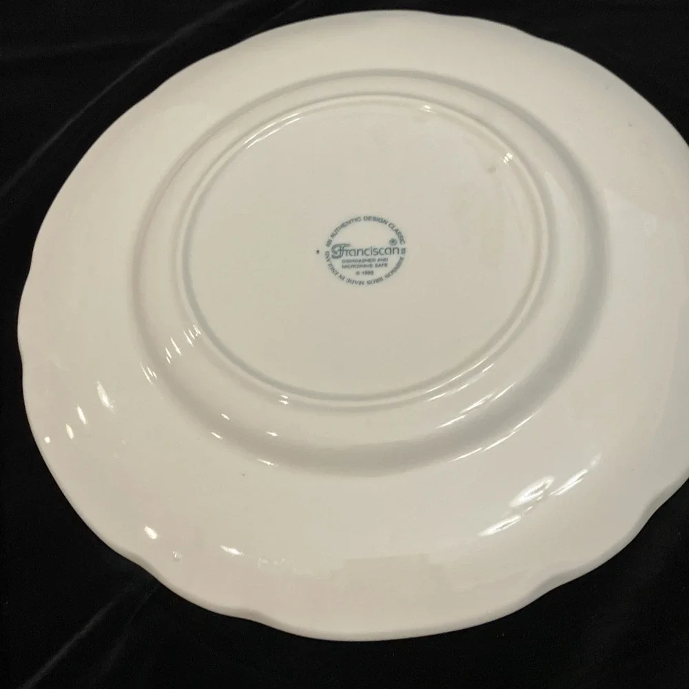 Franciscan Vegetable Medley Bread Plates Set of 2 VTG 1995 England 6 1/8 inch